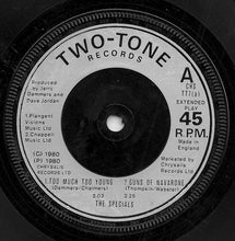 Load image into Gallery viewer, The Special A.K.A.* Featuring Rico* : Too Much Too Young (7", EP, Single, Sil)