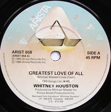 Load image into Gallery viewer, Whitney Houston : Greatest Love Of All (7", Single)