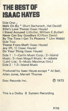 Load image into Gallery viewer, Isaac Hayes : The Best Of Isaac Hayes (Cass, Comp)