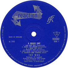 Load image into Gallery viewer, The Who : A Quick One (LP, Album, Mono)
