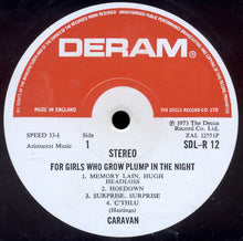 Load image into Gallery viewer, Caravan : For Girls Who Grow Plump In The Night (LP, Album, Gat)