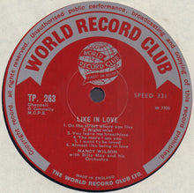 Load image into Gallery viewer, Nancy Wilson With Billy May And His Orchestra : Like In Love (LP, Mono)