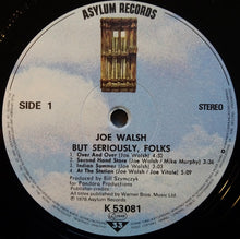 Load image into Gallery viewer, Joe Walsh : "But Seriously, Folks..." (LP, Album, RE)