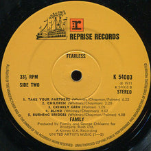 Load image into Gallery viewer, Family (6) : Fearless (LP, Album)