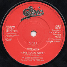 Load image into Gallery viewer, Tom Jones : A Boy From Nowhere (7", Single)