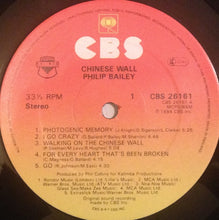 Load image into Gallery viewer, Philip Bailey : Chinese Wall (LP, Album)