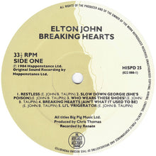 Load image into Gallery viewer, Elton John : Breaking Hearts (LP, Album)