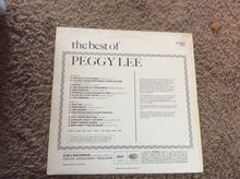 Load image into Gallery viewer, Peggy Lee : The Best Of Peggy Lee (LP, Comp, Ora)