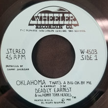 Load image into Gallery viewer, Deadly Earnest And The Honky Tonk Heroes : Oklahoma That's A Big O.K. By Me (7")
