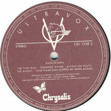 Load image into Gallery viewer, Ultravox : Rage In Eden (LP, Album)