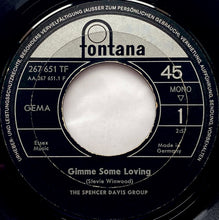 Load image into Gallery viewer, The Spencer Davis Group : Gimme Some Loving (7", Single, Mono, Lar)