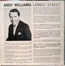 Load image into Gallery viewer, Andy Williams : Lonely Street (LP, Album, Mono)
