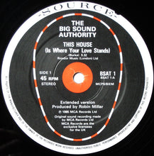 Load image into Gallery viewer, Big Sound Authority : This House (Is Where Your Love Stands) (12")