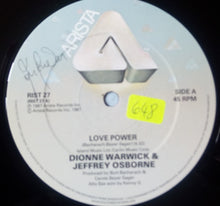 Load image into Gallery viewer, Dionne Warwick & Jeffrey Osborne : Love Power (12", Single)