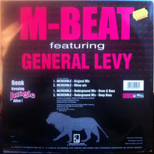 Load image into Gallery viewer, M-Beat Featuring General Levy : Incredible (New Re-Mixes) (12")