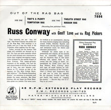 Load image into Gallery viewer, Russ Conway : Out Of The Rag Bag (7", EP)