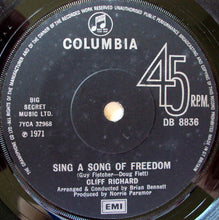 Load image into Gallery viewer, Cliff Richard : Sing A Song Of Freedom (7", Single, Sol)