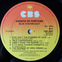 Load image into Gallery viewer, Blue Öyster Cult : Agents Of Fortune (LP, Album, RE, Gat)
