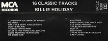 Load image into Gallery viewer, Billie Holiday : 16 Classic Tracks (Cass, Comp)