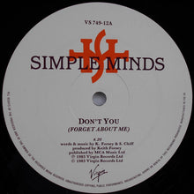 Load image into Gallery viewer, Simple Minds : Don't You (Forget About Me) (12", Single)