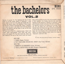 Load image into Gallery viewer, The Bachelors : The Bachelors Volume 2 (7", EP)