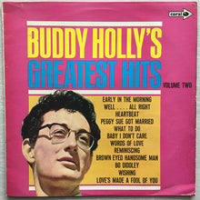 Load image into Gallery viewer, Buddy Holly : Buddy Holly's Greatest Hits Volume Two (LP, Comp, RE)