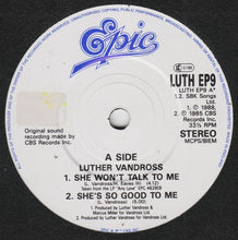 Load image into Gallery viewer, Luther Vandross : She Won't Talk To Me (7", EP, Gat)