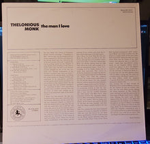 Load image into Gallery viewer, Thelonious Monk : The Man I Love (LP)