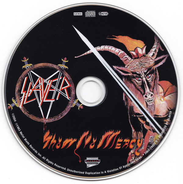 Slayer - Show No Mercy Patch 10cm x 10cm