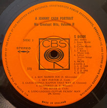 Load image into Gallery viewer, Johnny Cash : A Johnny Cash Portrait (His Greatest Hits, Volume II) (LP, Comp)
