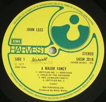 Load image into Gallery viewer, John Lees : A Major Fancy (LP, Album)
