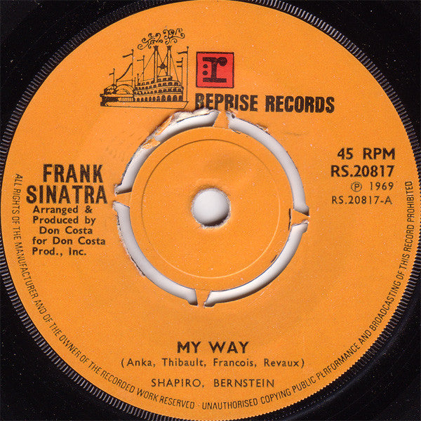 Buy Frank Sinatra My Way (7", Single, RP, Kno) online for the lowest