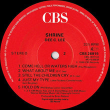 Load image into Gallery viewer, Dee C. Lee : Shrine (LP, Album)