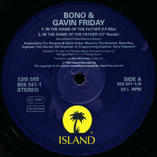 Load image into Gallery viewer, Bono & Gavin Friday : In The Name Of The Father (12", Single)