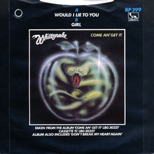 Load image into Gallery viewer, Whitesnake : Would I Lie To You (7", Single)