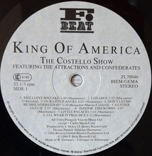 Load image into Gallery viewer, The Costello Show Featuring The Attractions And Confederates* : King Of America (LP, Album, Bas)