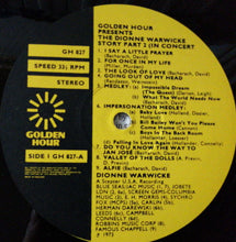 Load image into Gallery viewer, Dionne Warwick : Golden Hour Presents The Dionne Warwicke Story Part 2 - In Concert (LP, Comp)