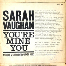 Load image into Gallery viewer, Sarah Vaughan : You're Mine You (LP, Album)