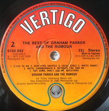 Load image into Gallery viewer, Graham Parker And The Rumour : The Best Of Graham Parker And The Rumour (LP, Comp)