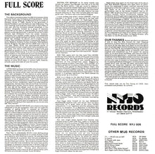 Load image into Gallery viewer, National Youth Jazz Orchestra : Full Score (LP, Album)