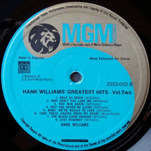 Load image into Gallery viewer, Hank Williams : Greatest Hits Vol. 2 (LP, Comp)