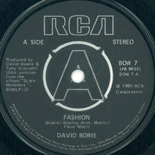 Load image into Gallery viewer, David Bowie : Fashion (7", Single, Pus)