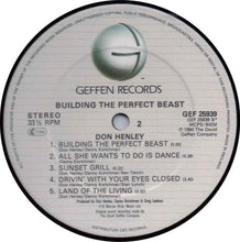 Load image into Gallery viewer, Don Henley : Building The Perfect Beast (LP, Album)