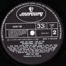 Load image into Gallery viewer, Jerry Lee Lewis : Live At The International, Las Vegas (LP, Album)