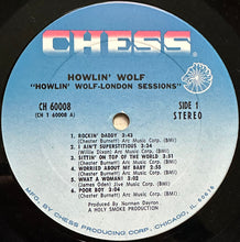 Load image into Gallery viewer, Howlin' Wolf : The London Howlin' Wolf Sessions (LP, Album, RL )