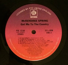 Load image into Gallery viewer, McKendree Spring : Get Me To The Country (LP, Album)