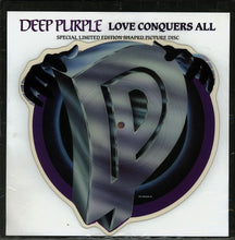 Load image into Gallery viewer, Deep Purple : Love Conquers All (7", Shape, Single, Ltd, Pic)