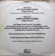 Load image into Gallery viewer, Secret Affair : Let Your Heart Dance (7", Single, Inj)