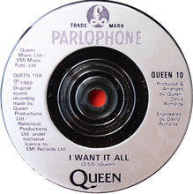 Load image into Gallery viewer, Queen : I Want It All (7", Single, Pap)