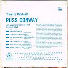 Load image into Gallery viewer, Russ Conway : Time To Celebrate (7", EP, Mono)
